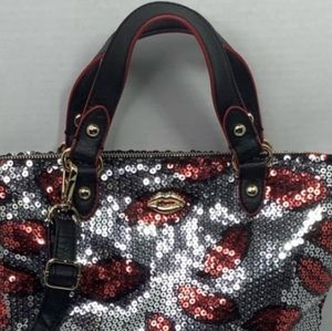 Juicy Couture Sequin Lips Tote Flirty Blinge Crossbody Bags